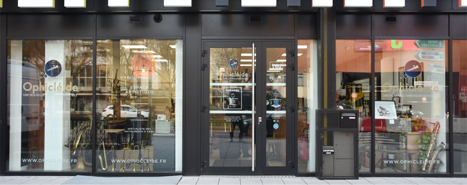 L'Ophicleide est un magasin de musique et un atelier de reparation specialisé dans les instruments à vent, à Mulhouse.